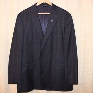 Brooks Bros Madison Fit Saxxon Wool Plaid Jacket